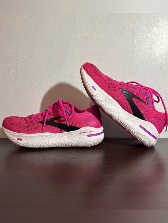 Brooks Shoes - Brooks Ghost Max Shoes Womens Size 9 B Pink Mesh Running Sneakers